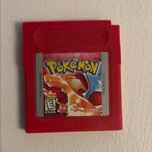 Nintendo Red Pokémon Video Game Cartridge